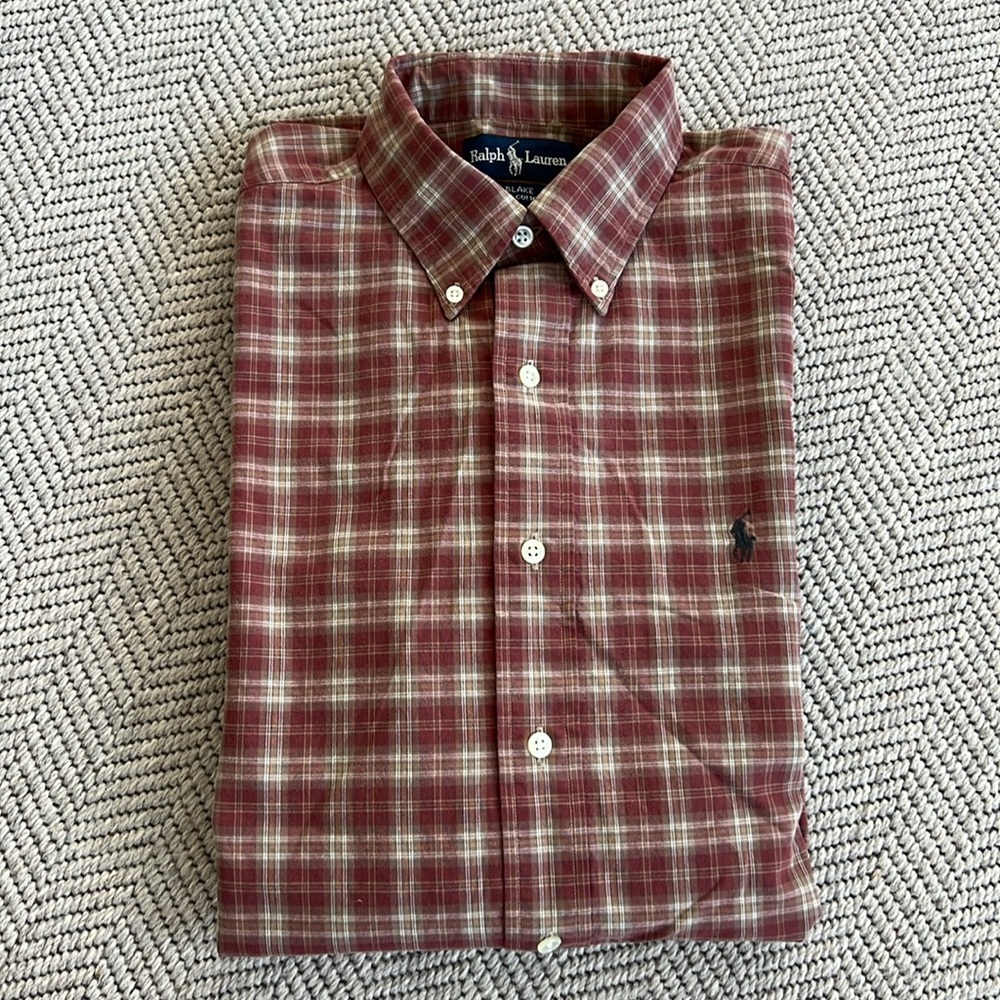 Ralph Lauren Plaid Button Down Shirt